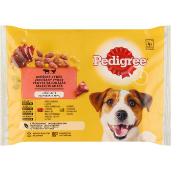 Pedigree Adult hovädzie & kuracie 4 x 100 g