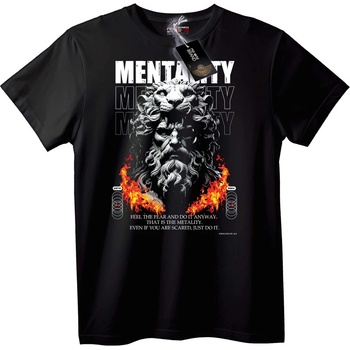 NOONEBRAND Тениска Мотивационен Лъв - M, White