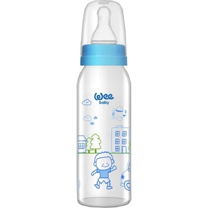 Wee Baby Стъклено шише Wee Baby Classic, 250 ml, синьо (876) - baby