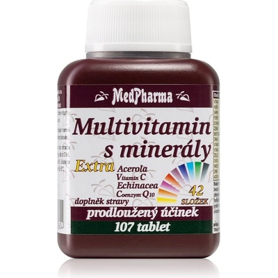 MedPharma Multivitamin s minerály + extra C s Multivitamínovým komplexem 107 ks
