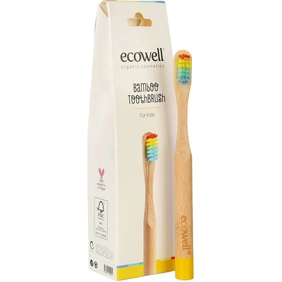 Ecowell Детска бамбукова четка за зъби Ecowell (K-ECO-4955)