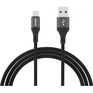 Dudao Кабел за зареждане Dudao L3ST USB-A / USB-C - Черен / 1.2m KP41408