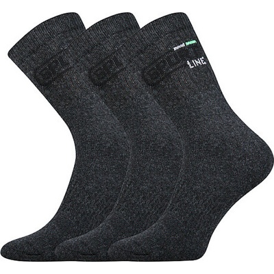 Boma ponožky Spot 3pack tm.sivá