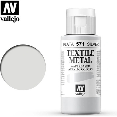 Vallejo Textile Color 571 metallic Silver 60 ml