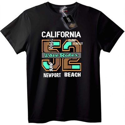 NOONEBRAND Тениска California Surf 1960 Newport Beach - 2XL, White