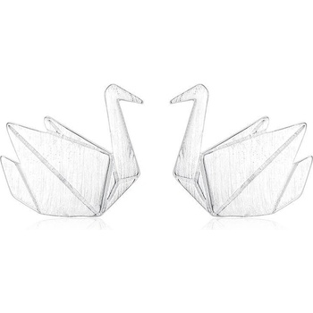 Silenti Jewelry Сребърни обеци "Лебед