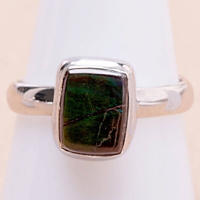 Nefertitis Amolit prsten stříbro KO123