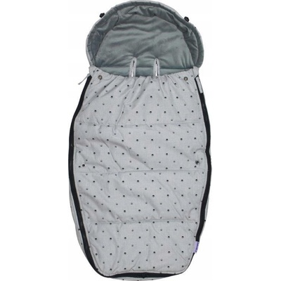 Dooky footmuff L CROWNS DeLuxe světle šedý