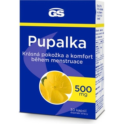 GS Pupalka Forte s vitamínom E kapsuly pre pokojnú menštruáciu 30 kapsúl