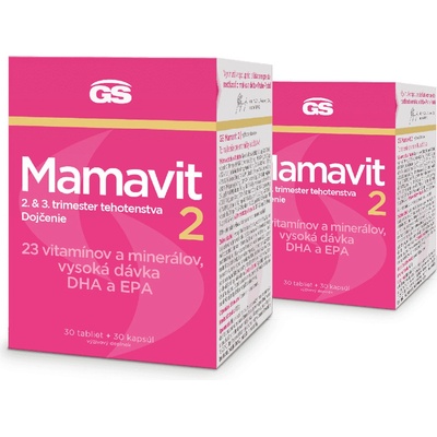 GS Mamavit 2 tehotenstvo a dojčenie 60 tabliet + 60 kapsúl