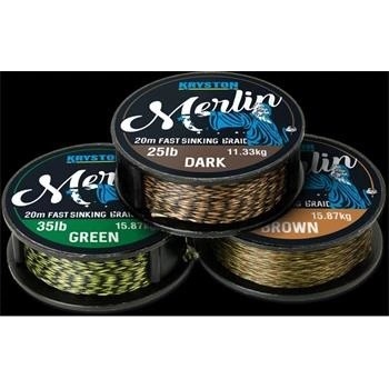 Kryston šňůra Merlin Fast Sinking Braid Černá 20m 35lb