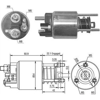 Elektromagnetický spínač pre żtartér MAGNETI MARELLI 940113050016