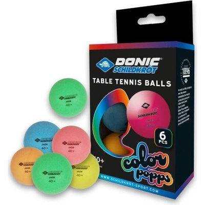 Donic- Colour Popps Poly 40+ 6 ks