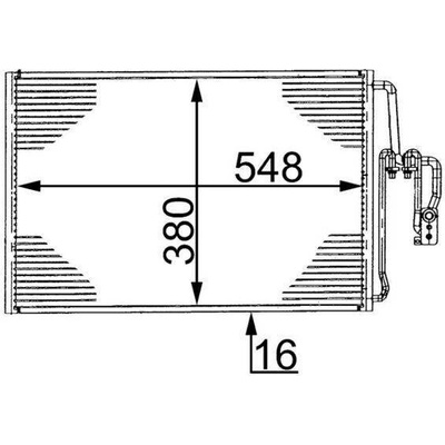 Kondenzátor, klimatizace MAHLE AC 335 000S (AC335000S)