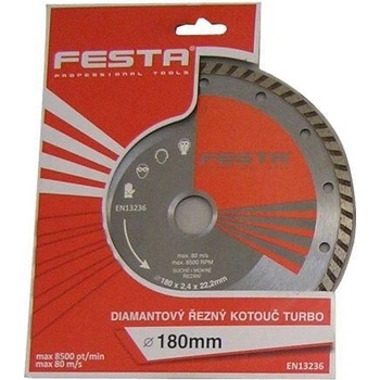 DIAMANT kotúč diamantový 180mm TURBO