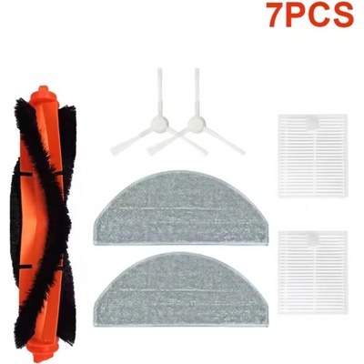Planet Tech Комплект аксесоари за прахосмукачка робот Xiaomi S20 BHR8629EU, 1 брой централна четка, 2 броя бяла странична четка, 2 броя филтър, 2 брой моп (SetS20)