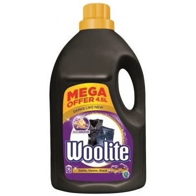 Woolite Darks Denim Black prací gel 75 PD 4,5 l – Zboží Mobilmania