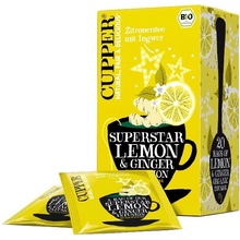 Cupper Bio bylinný čaj Citrón a Zázvor 20 x 2,5 g