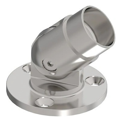 Hahn Steel Nastavitelná nástěnná příruba pro trubku Ø42,4 mm, nerez AISI304, broušená