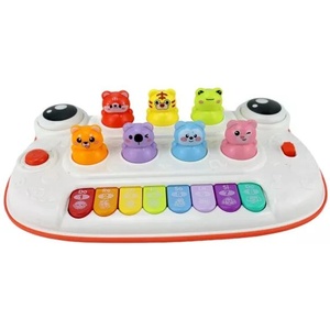 Man Yuk Toys 2 в 1 пиано за животински криеница (yl78934)