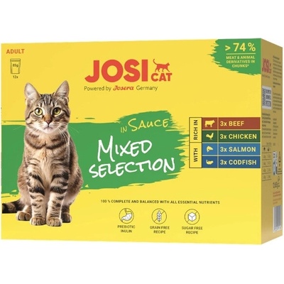 JosiCat Multipack kapsičiek Sauce Mixed 12x 85 g