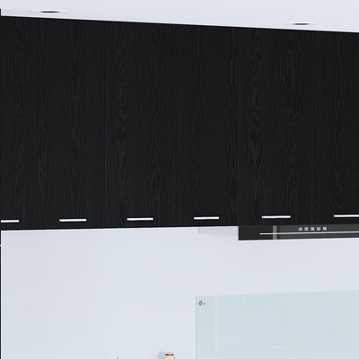vidaXL Висящ шкаф с врата Черния дъб 60 x 31 x 80 см Инженерно дърво (884275)