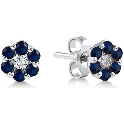 Lillian Vassago zlaté peckové se safíry a briliantem LLV59-DER008WS