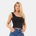 I Saw It First Bow Top - Black
