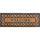 ESSCHERT DESIGN BEST FOR BOOTS s kokosovým vláknem a nápisem Welcome černá s přírodní 75 x 25 cm