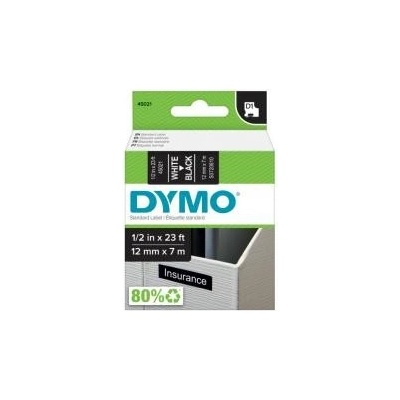 DYMO páska D1 12mm x 7m, biela na čiernej 45021