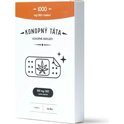 Konopný Táta CBD Náplasti 1000 mg CBD 10 ks