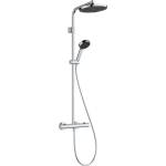 Hansgrohe Activera S - Душ комплект с термостат, диаметър 24 cm, 2 струи, EcoSmart+, хром 28083000 (28083000)