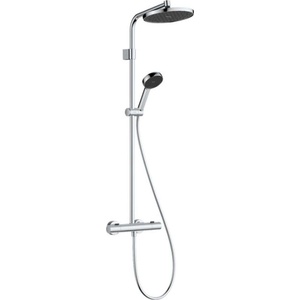 Hansgrohe Activera S - Душ комплект с термостат, диаметър 24 cm, 2 струи, EcoSmart+, хром 28083000 (28083000)