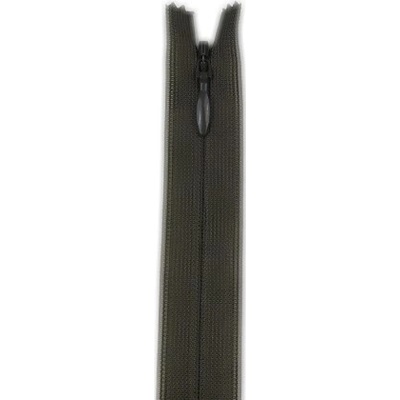 YKK zip skrytý neděl. 2mm, zelená - 60 cm