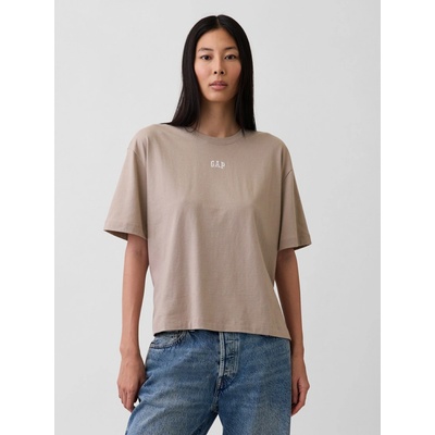 GAP Oversize tričko s logem béžová