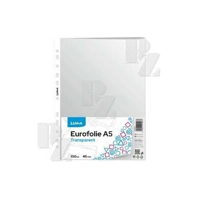 Eurodesky A5 transparentní 45my 100ks, Luma
