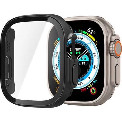 Spigen Качествен твърд кейс с вграден стъклен протектор за дисплея на Apple Watch Ultra, Ultra 2, Ultra 3 49мм - Spigen Thin Fit 360 Case (черен) (ACS05558)