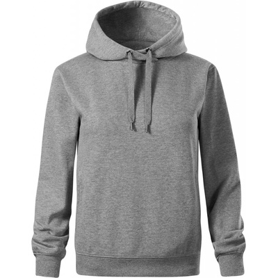 Oversized mikina dámská Moon kratšia + širšia tmavosivý melír