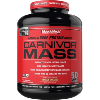 MuscleMeds Carnivor Mass / Beef Gainer [2724 грама] Ванилия с карамел