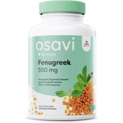 Osavi Fenugreek pískavice řecké seno 550 mg 60 rostlinných kapsúl