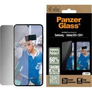 Panzer Стъклен протектор PanzerGlass за Samsung Galaxy S25 Plus, S24 Plus, UWF, Privacy