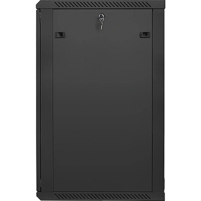 Lanberg rack cabinet 19 wall-mount 22U / 600x600 for self-assembly (flat pack), black (WF01-6622-10B)