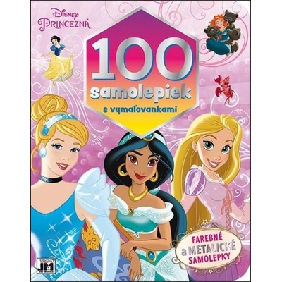 100 samolepiek s omaľovánkami Disney Princezné