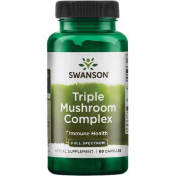Image 1 of Swanson Triple Mushroom Complex 600 mg [60 капсули]