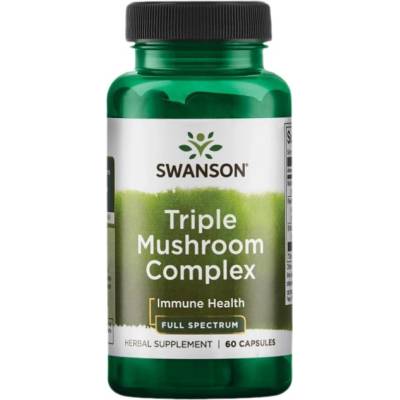 Swanson Triple Mushroom Complex 600 mg [60 капсули]