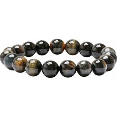 Nefertitis Sokolí oko náramek z korálků 10 mm NF63249 obvod cca 16 až 21 cm