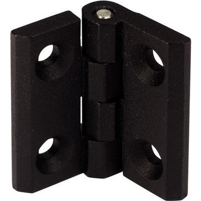 Emka Čtvercové panty 180° – Zamak - černý, 50 x 50 mm