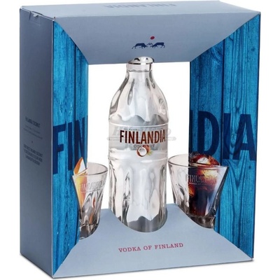 Finlandia Coconut 37,5% 0,7 l (dárkové balení 2 panáky)