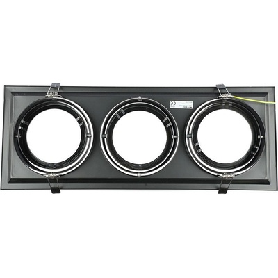 V-TAC 3xAR111 Тяло за Вграждане черно Тяло - 3583 (3583)