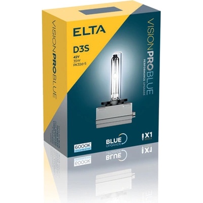 elta Xenónová výbojka D3S Vision PRO BLUE 6000K (1594)
